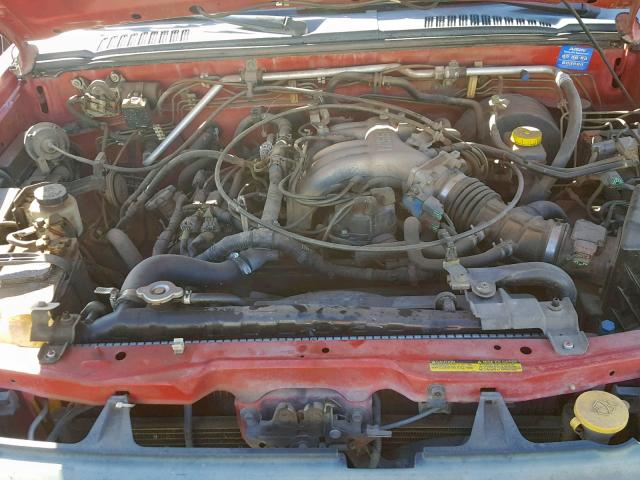 5N1ED28Y8YC537060 - 2000 NISSAN XTERRA XE RED photo 7