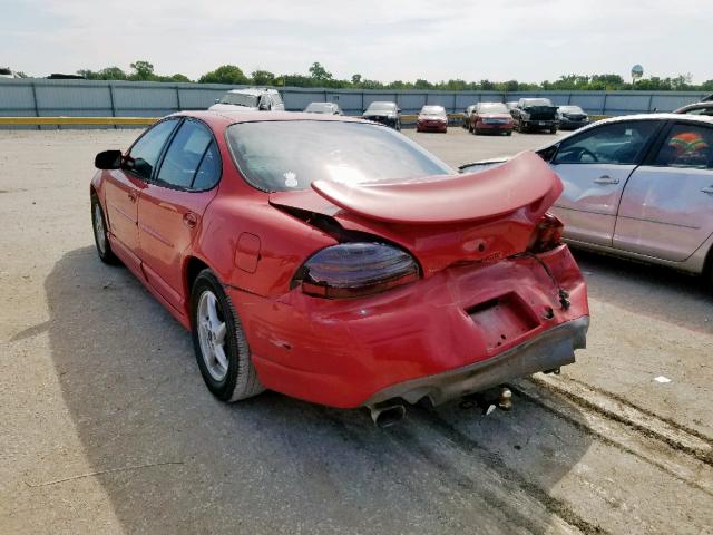 1G2WR5216YF177829 - 2000 PONTIAC GRAND PRIX RED photo 3