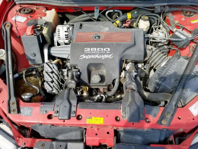 1G2WR5216YF177829 - 2000 PONTIAC GRAND PRIX RED photo 7