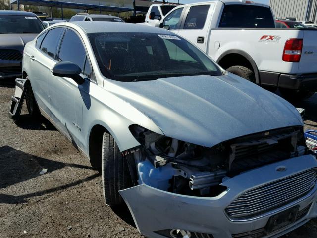 3FA6P0UU5ER158379 - 2014 FORD FUSION S H BLUE photo 1