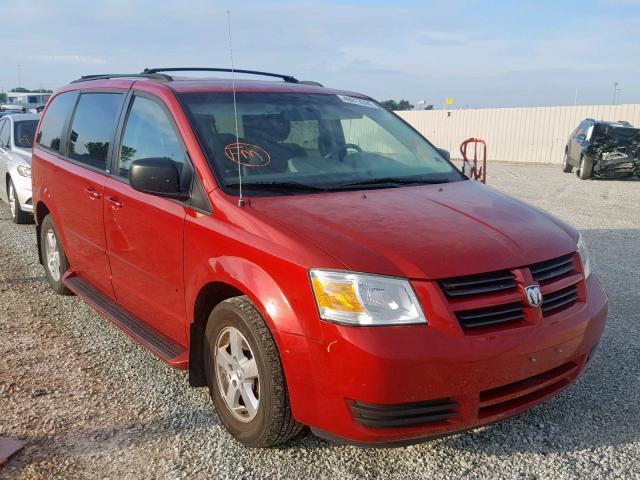 2D8HN44E59R573952 - 2009 DODGE GRAND CARA RED photo 1