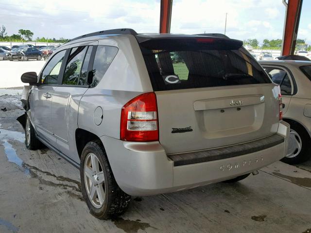 1J4NT4FB2AD516524 - 2010 JEEP COMPASS SP SILVER photo 3