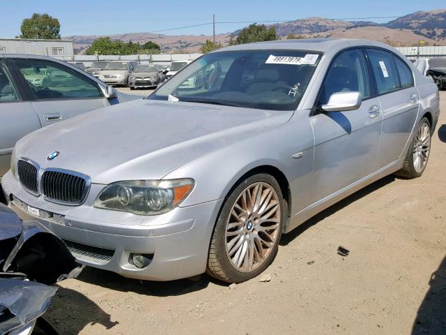 WBAHL83576DT01668 - 2006 BMW 750 I SILVER photo 2