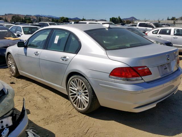 WBAHL83576DT01668 - 2006 BMW 750 I SILVER photo 3