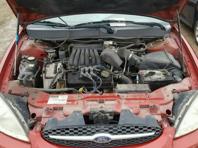 1FAFP55U11G261957 - 2001 FORD TAURUS SES RED photo 7