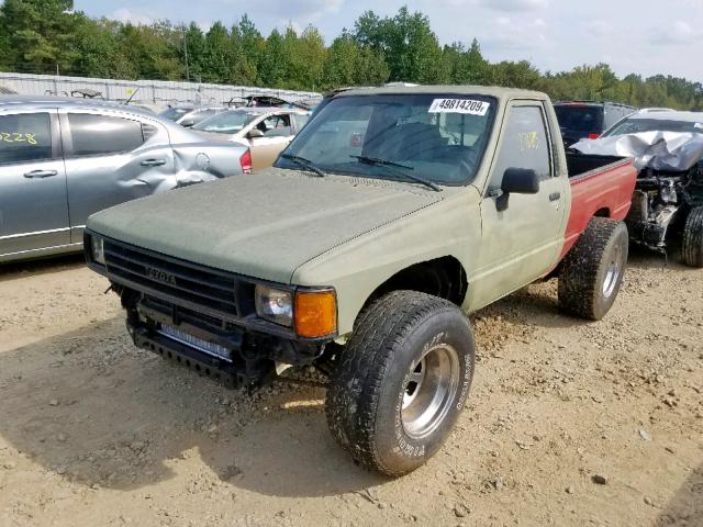 JT4RN50R3H0299676 - 1987 TOYOTA PICKUP 1/2 GREEN photo 2