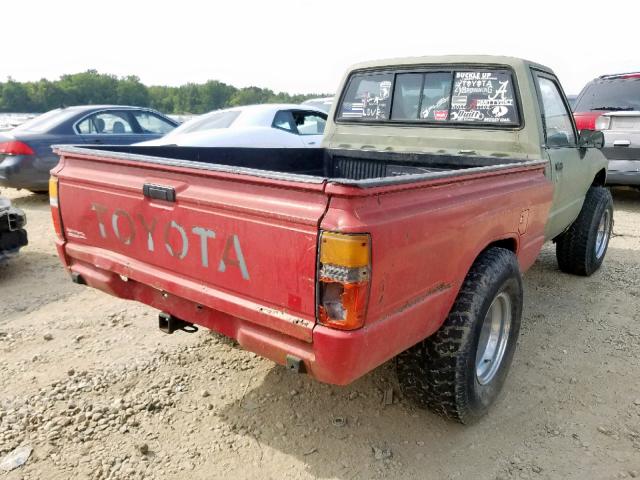 JT4RN50R3H0299676 - 1987 TOYOTA PICKUP 1/2 GREEN photo 4