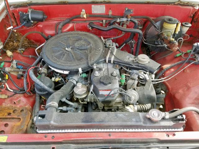 JT4RN50R3H0299676 - 1987 TOYOTA PICKUP 1/2 GREEN photo 7