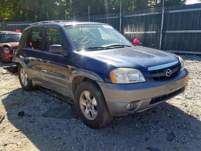 4F2CU08182KM65518 - 2002 MAZDA TRIBUTE LX BLUE photo 1