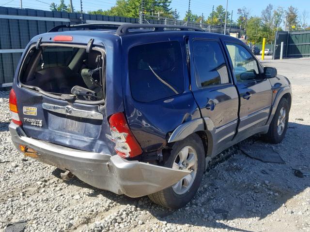 4F2CU08182KM65518 - 2002 MAZDA TRIBUTE LX BLUE photo 4