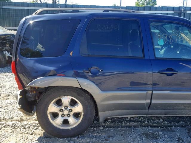 4F2CU08182KM65518 - 2002 MAZDA TRIBUTE LX BLUE photo 9