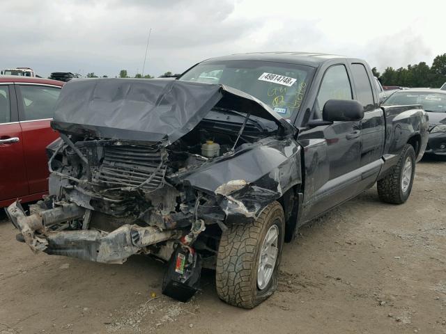 1D7HW42N36S611497 - 2006 DODGE DAKOTA SLT BLACK photo 2