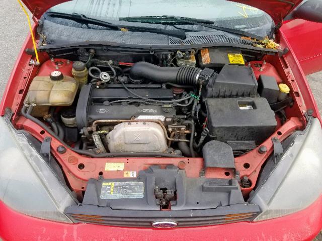 1FAFP343X4W181547 - 2004 FORD FOCUS SE C RED photo 7