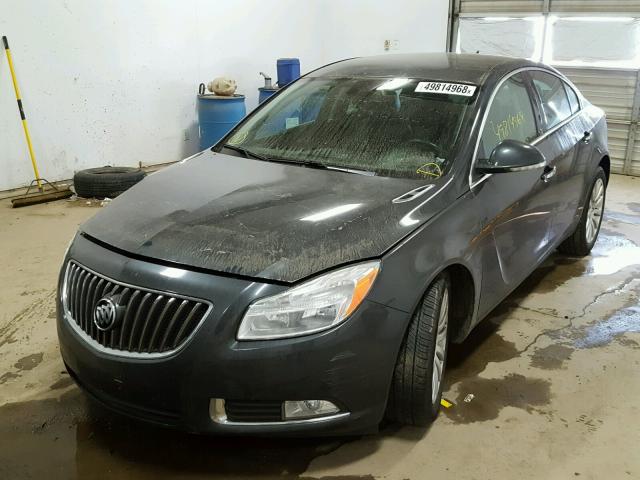 2G4GS5EVXC9214803 - 2012 BUICK REGAL PREM GRAY photo 2