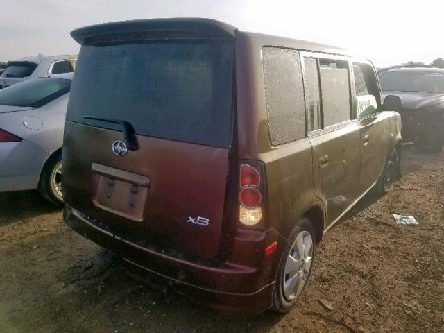JTLKT324064118802 - 2006 TOYOTA SCION XB მუქწითელი ფოტო 4