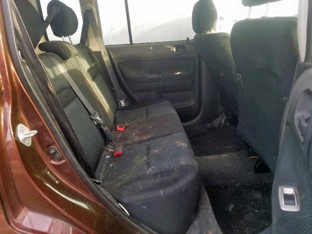 JTLKT324064118802 - 2006 TOYOTA SCION XB მუქწითელი ფოტო 6