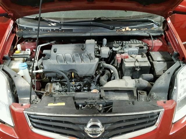 3N1AB6AP8CL785035 - 2012 NISSAN SENTRA 2.0 BURGUNDY photo 7