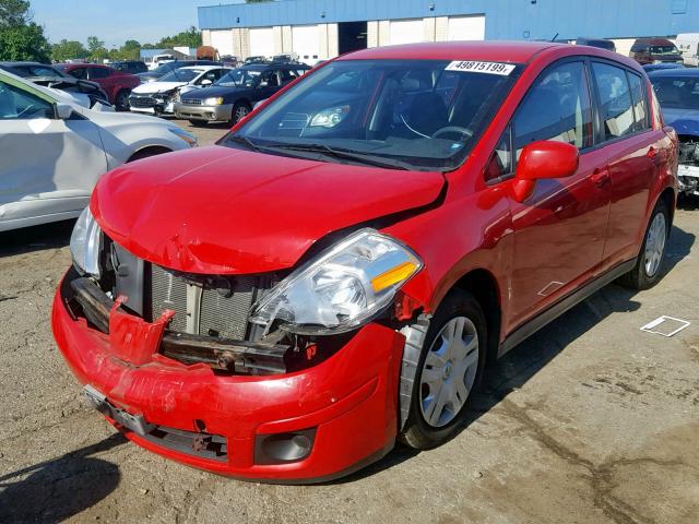 3N1BC1CP3BL456503 - 2011 NISSAN VERSA S RED photo 2