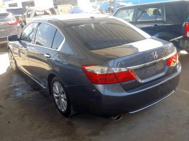 1HGCR3F81DA005873 - 2013 HONDA ACCORD EXL GRAY photo 3