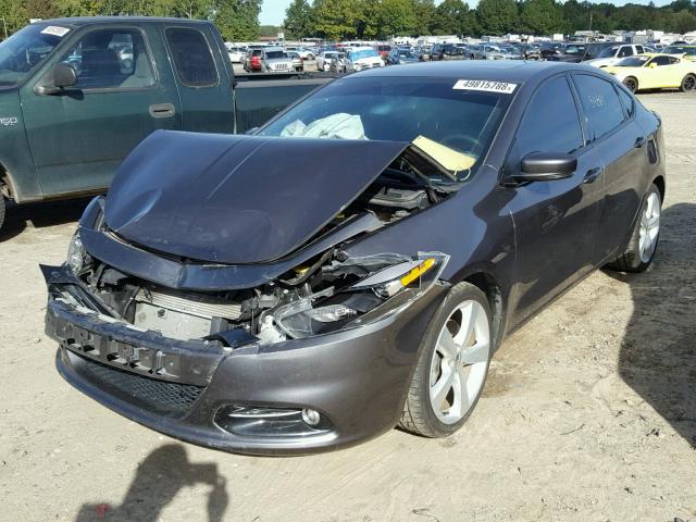 1C3CDFEB8FD182230 - 2015 DODGE DART GT GRAY photo 2