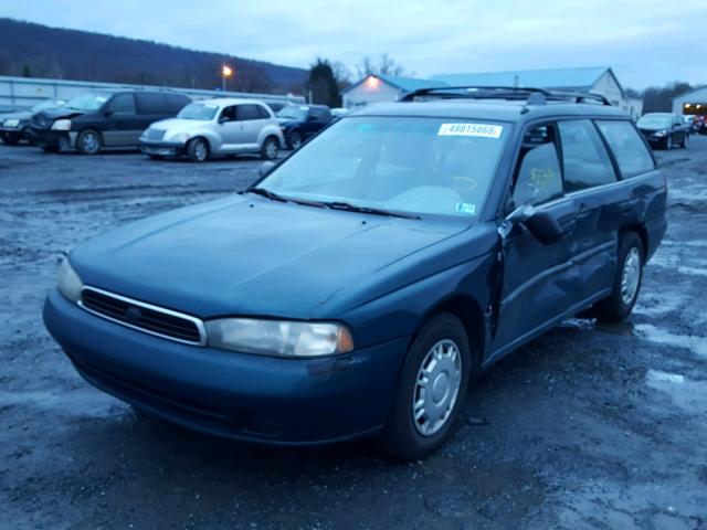 4S3BK4350T6305565 - 1996 SUBARU LEGACY L GREEN photo 2