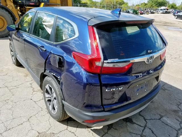 2HKRW6H31HH215098 - 2017 HONDA CR-V LX BLUE photo 3