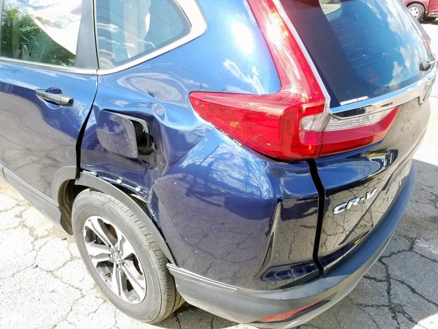 2HKRW6H31HH215098 - 2017 HONDA CR-V LX BLUE photo 9