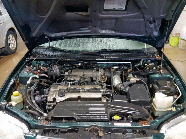 JM1BJ222810439884 - 2001 MAZDA PROTEGE DX GREEN photo 7