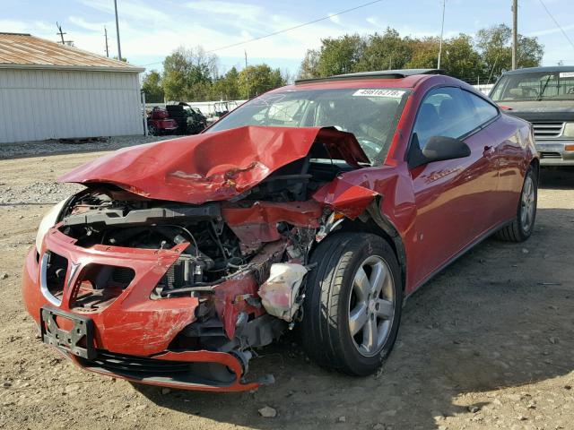 1G2ZH18NX74228911 - 2007 PONTIAC G6 GT RED photo 2