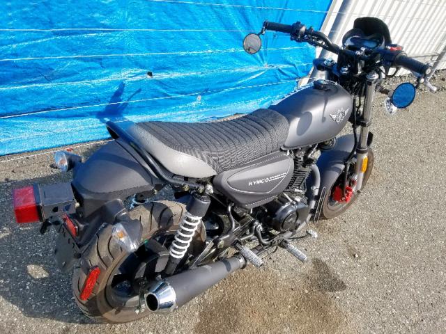 RFBRTJ137JB130248 - 2018 KYMCO USA INC SPADE 150 GRAY photo 4