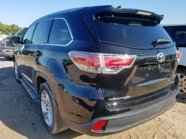 5TDYKRFH2FS046885 - 2015 TOYOTA HIGHLANDER BLACK photo 3