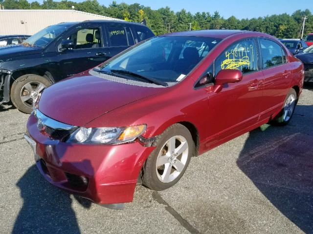 2HGFA16649H349861 - 2009 HONDA CIVIC LX-S Qırmızı foto 2