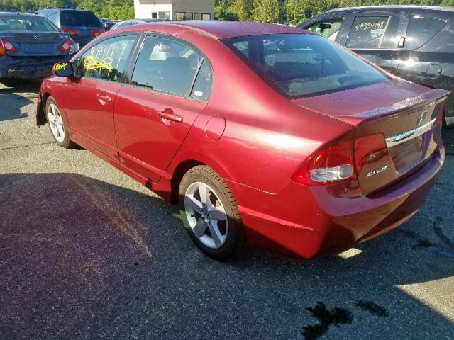 2HGFA16649H349861 - 2009 HONDA CIVIC LX-S Qırmızı foto 3