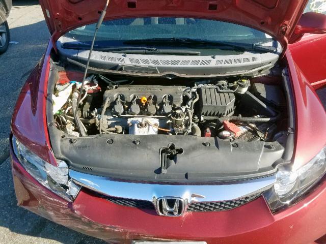 2HGFA16649H349861 - 2009 HONDA CIVIC LX-S Qırmızı foto 7