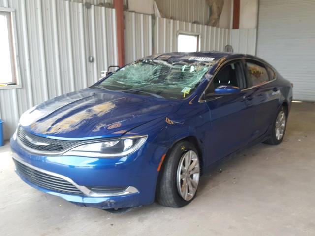 1C3CCCAB7FN687810 - 2015 CHRYSLER 200 LIMITE BLUE photo 2