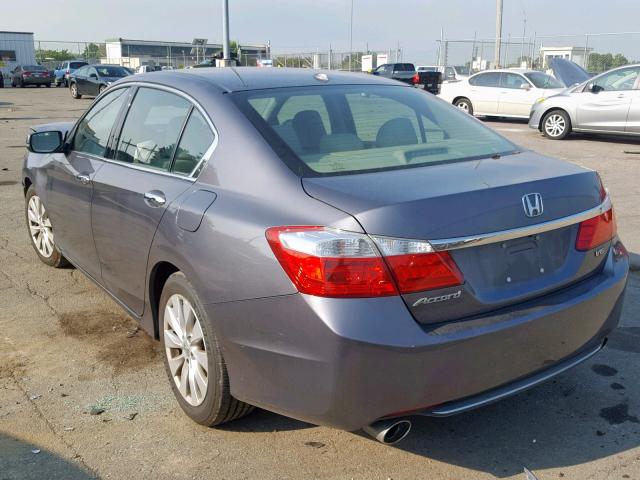 1HGCR3F88EA016306 - 2014 HONDA ACCORD EXL GRAY photo 3