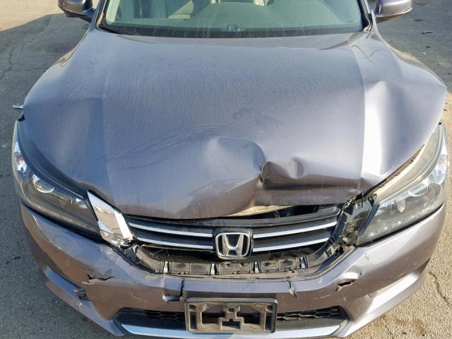 1HGCR3F88EA016306 - 2014 HONDA ACCORD EXL GRAY photo 7