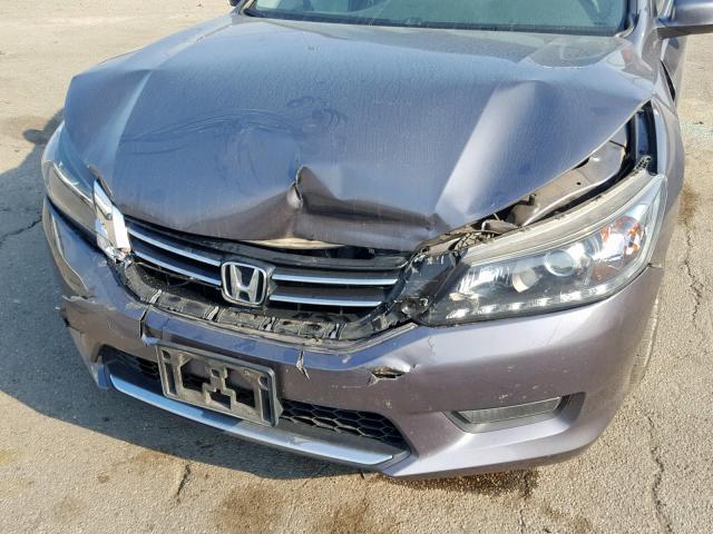 1HGCR3F88EA016306 - 2014 HONDA ACCORD EXL GRAY photo 9