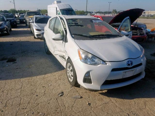 JTDKDTB35C1007109 - 2012 TOYOTA PRIUS C WHITE photo 1