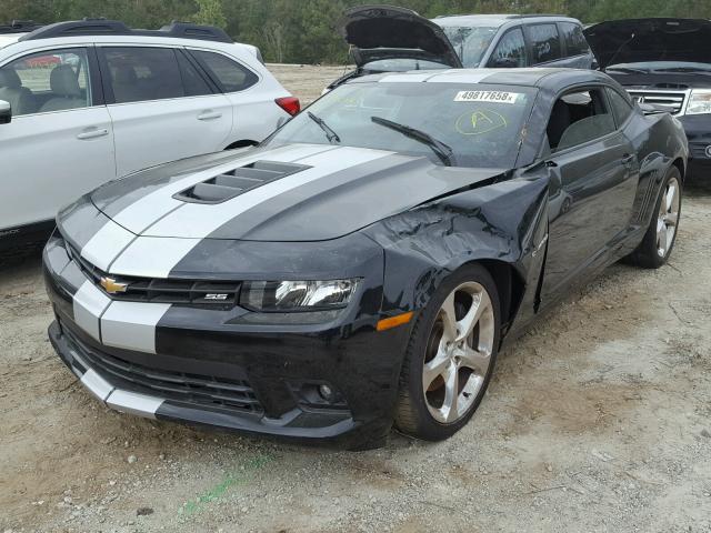 2G1FG1EW1F9298848 - 2015 CHEVROLET CAMARO SS BLACK photo 2