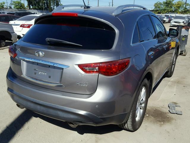 JN8AS1MU8AM802876 - 2010 INFINITI FX35 GRAY photo 4