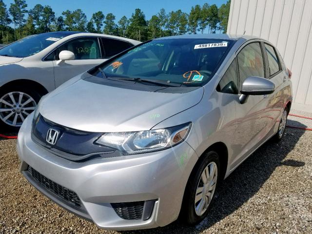 3HGGK5H56FM767994 - 2015 HONDA FIT LX SILVER photo 2