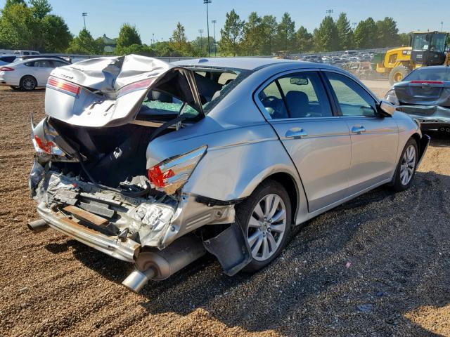 1HGCP3F89BA002321 - 2011 HONDA ACCORD EXL SILVER photo 4