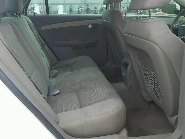 1G1ZC5E08CF298067 - 2012 CHEVROLET MALIBU 1LT WHITE photo 6
