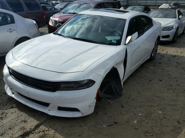 2C3CDXJG5HH515917 - 2017 DODGE CHARGER SX WHITE photo 2