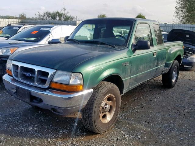 1FTZR15V7XTA69431 - 1999 FORD RANGER SUP GREEN photo 2