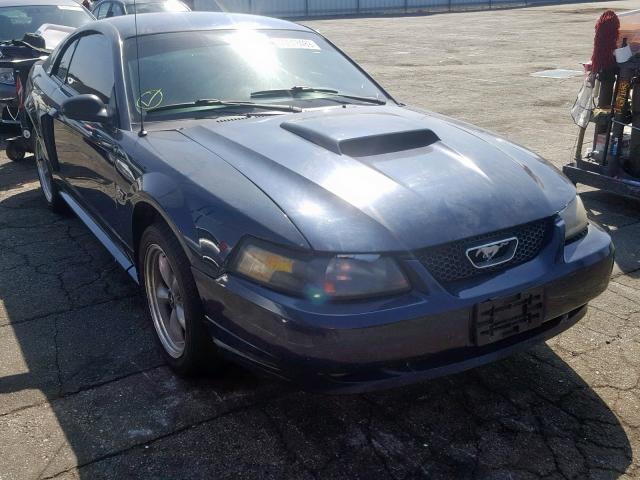 1FAFP42X42F215085 - 2002 FORD MUSTANG GT BLUE photo 1