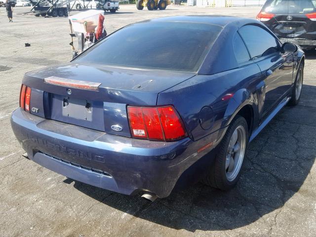 1FAFP42X42F215085 - 2002 FORD MUSTANG GT BLUE photo 4