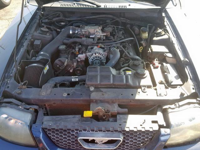 1FAFP42X42F215085 - 2002 FORD MUSTANG GT BLUE photo 7