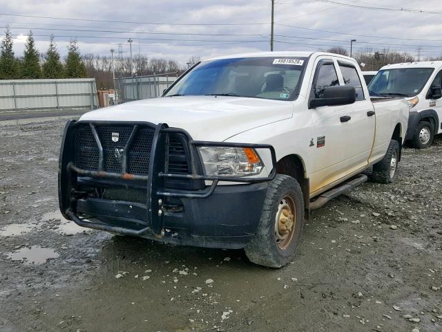 3C6UD5HL3CG298682 - 2012 DODGE RAM 2500 S WHITE photo 2